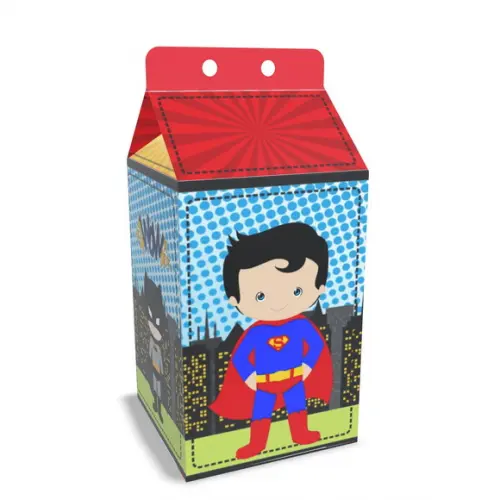 Caixinha Milk Tema Super Herois