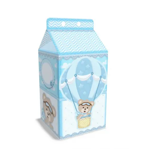 Caixinha Milk Tema Ursinho Baloeiro