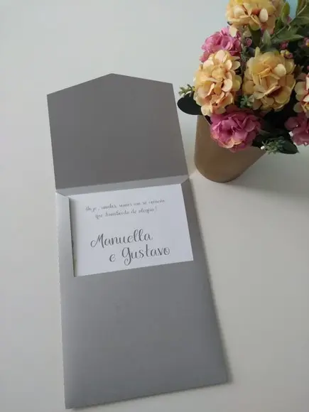 Convite Casamento Delicado