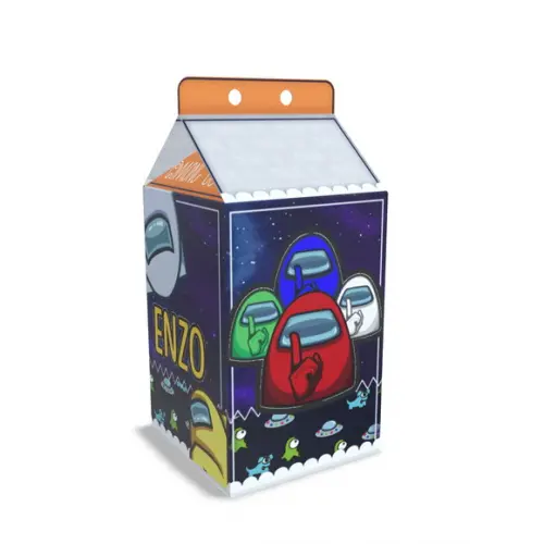 Kit Lembrancinhas Among Us - 20 Unidades Caixinhas Milk