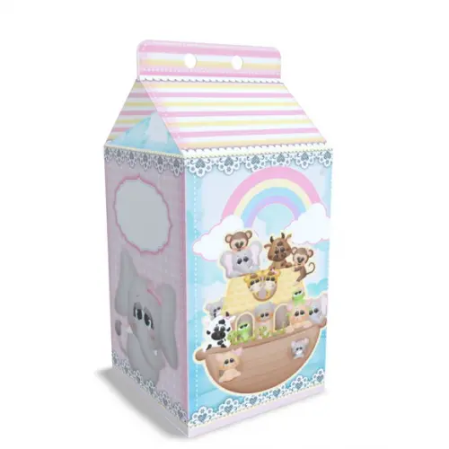 Kit Lembrancinhas Arca de Noé - 20 Unidades Caixinhas Milk