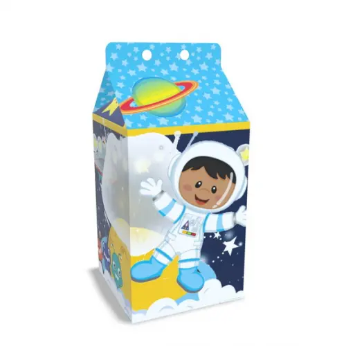 Kit Lembrancinhas Astronauta - 20 Unidades Caixinhas Milk