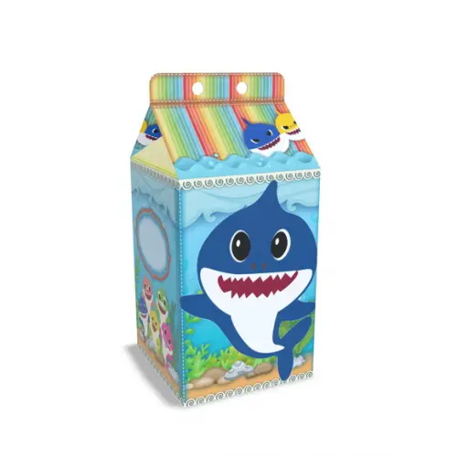 Kit Lembrancinhas Baby Shark - 20 Unidades Caixinhas Milk
