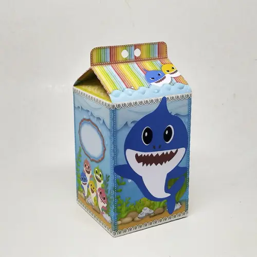 Kit Lembrancinhas Baby Shark Menino - 20 Caixinhas Milk