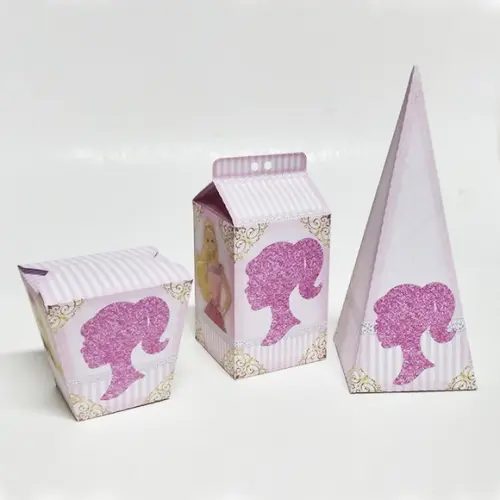 Kit Lembrancinhas Barbie Papelaria - 30 Caixinhas.