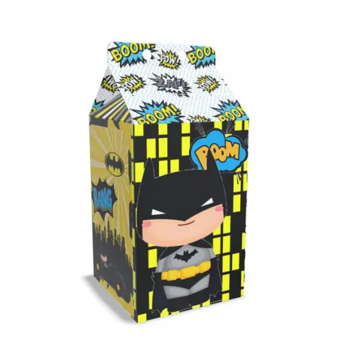 Kit Lembrancinhas Batman - 20 Unidades Caixinhas Milk
