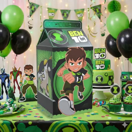 Kit Lembrancinhas Ben 10 - 20 Unidades Caixinhas Milk