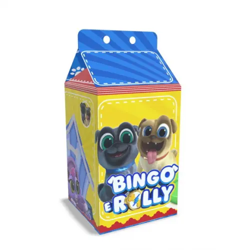 Kit Lembrancinhas Bingo e Rolly - 20 Unidades Caixinhas Milk