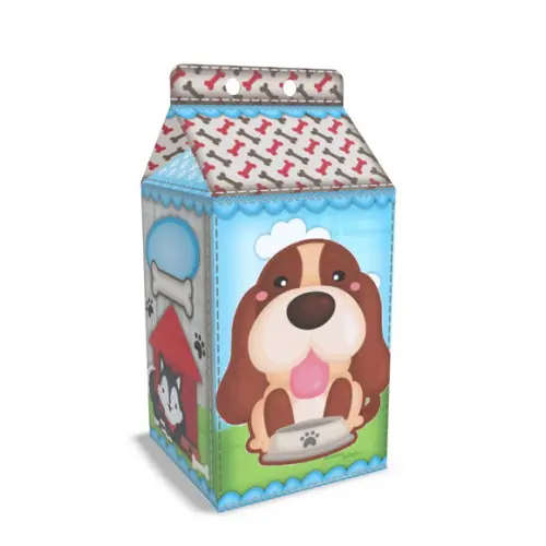 Kit Lembrancinhas Cachorrinho - 20 Unidades Caixinhas Milk