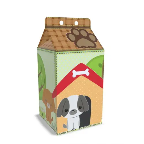 Kit Lembrancinhas Cachorrinho - 20 Unidades Caixinhas Milk