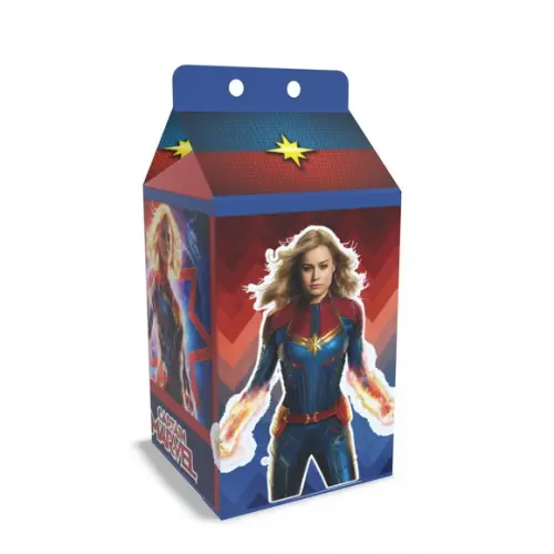 Kit Lembrancinhas Capitã Marvel - 20 Unidades Caixinhas Milk