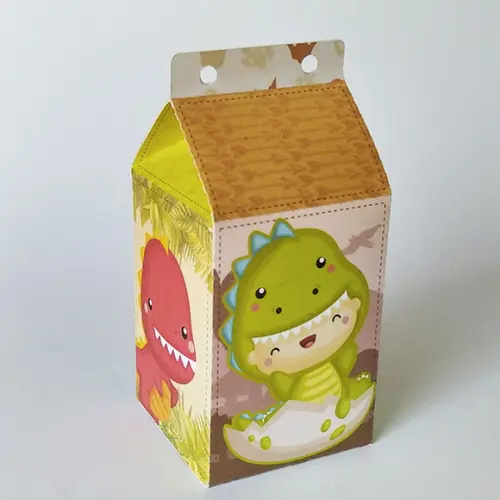 Kit Lembrancinhas Dinossauro - 20 Caixinhas Milk