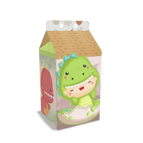 Kit Lembrancinhas Dino Baby - 20 Unidades Caixinhas Milk