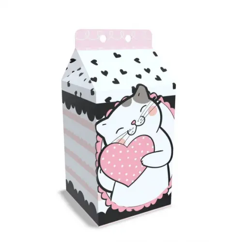 Kit Lembrancinhas Gatinha - 20 Unidades Caixinhas Milk