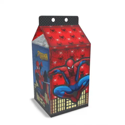 Kit Lembrancinhas Homem Aranha - 20 Unidades Caixinhas Milk