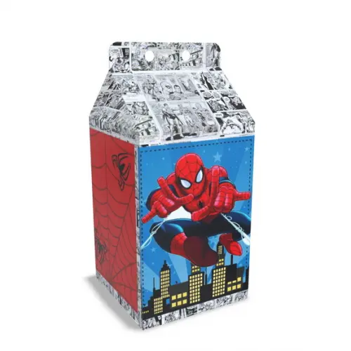 Kit Lembrancinhas Homem Aranha - 20 Unidades Caixinhas Milk
