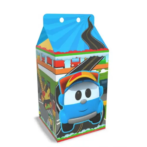 Kit Lembrancinhas Léo o Caminhão 20 Unidades Caixinhas Milk