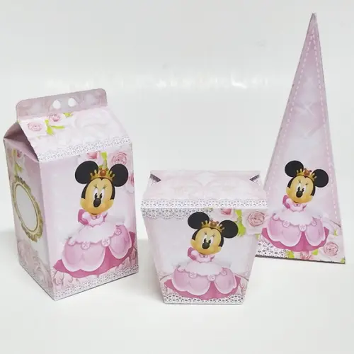 Kit Lembrancinhas Minnie Princesa - 30 Caixinhas.