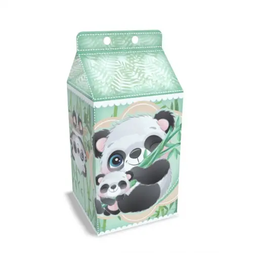 Kit Lembrancinhas Panda - 20 Unidades Caixinhas Milk
