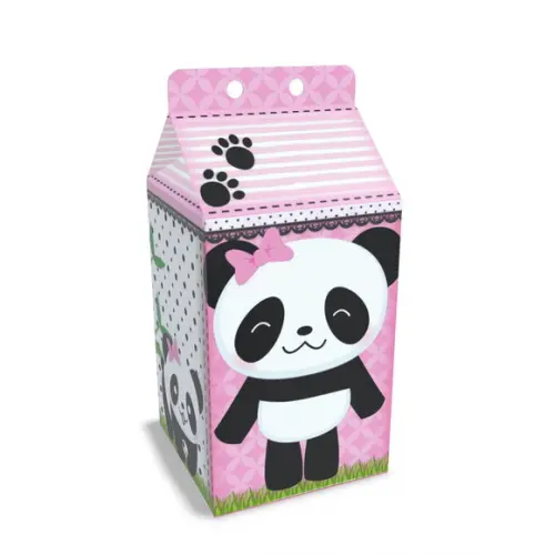 Kit Lembrancinhas Panda - 20 Unidades Caixinhas Milk