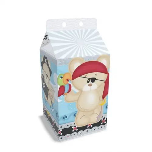 Kit Lembrancinhas Pirata - 20 Unidades Caixinhas Milk