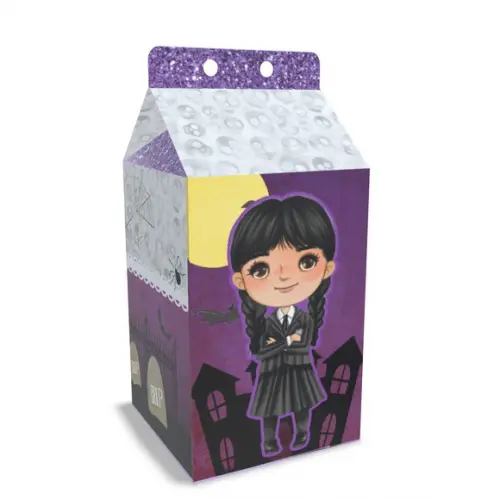 Kit Lembrancinhas Wandinha - 20 Unidades Caixinhas Milk