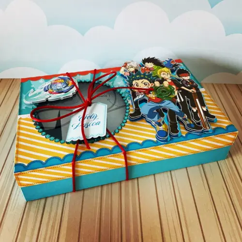 Kit Mini Confeiteiro Páscoa Beyblade