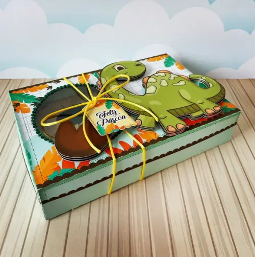 Kit Mini Confeiteiro Páscoa Dino