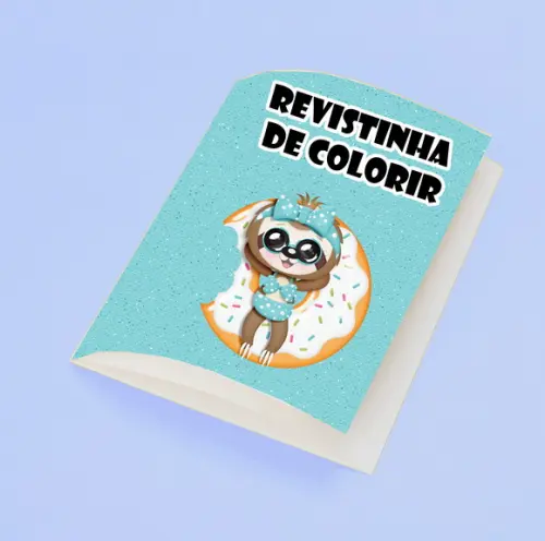 Revistinha para Colorir Tema a Preguicinha