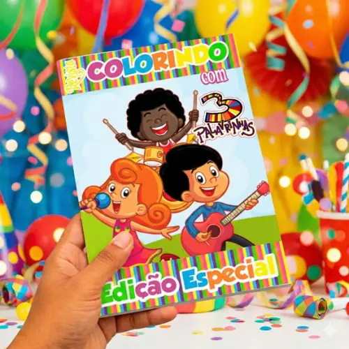 Revistinha para Colorir Tema 3 Palavrinhas