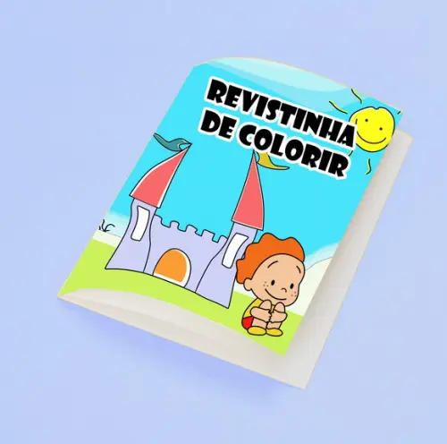 Revistinha para Colorir Tema Aquarela Toquinho
