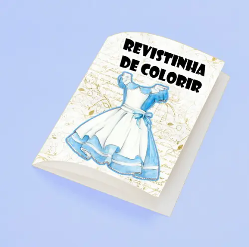 Revistinha para Colorir Tema Alice