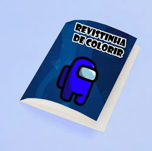 Revistinha para Colorir Tema Among Us