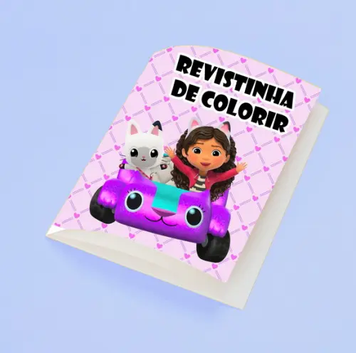 Revistinha para Colorir Tema Casa Magica da Gabby