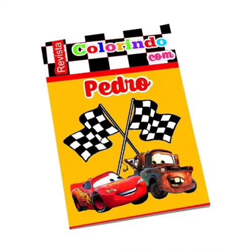 Revistinha para Colorir Tema Carros