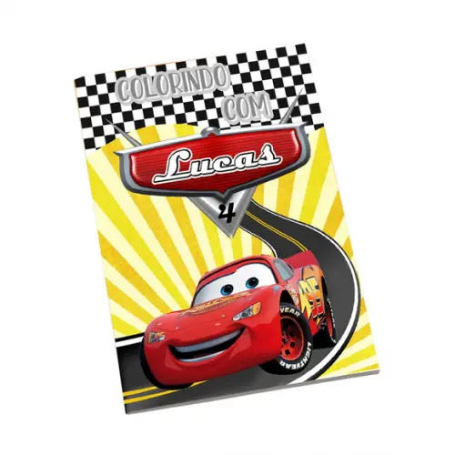 Revistinha para Colorir Tema Carros