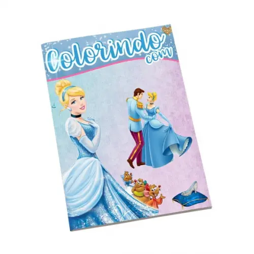 Revistinha para Colorir Tema Cinderela