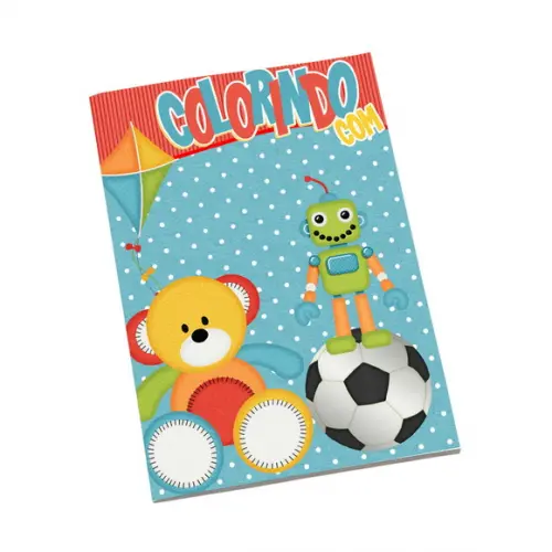 Revistinha para Colorir Tema Brinquedos
