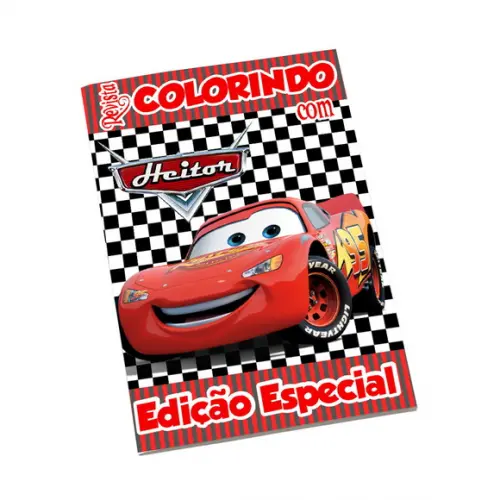 Revistinha para Colorir Tema Carros