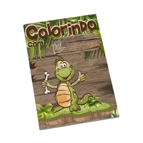 Revistinha para Colorir Tema Dinossauro