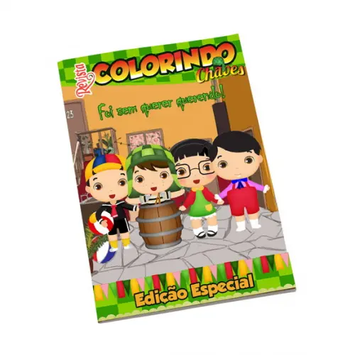 Revistinha para Colorir Tema Chaves