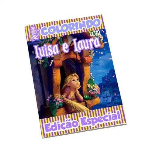 Revistinha para Colorir Tema Enrolados