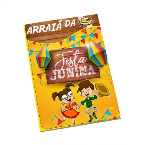 Revistinha para Colorir Tema Festa Junina