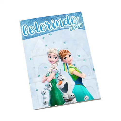 Revistinha para Colorir Tema Frozen