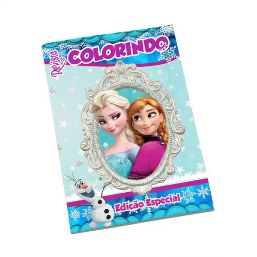 Revistinha para Colorir Tema Frozen