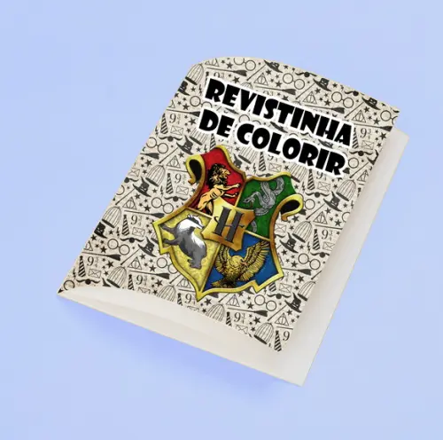 Revistinha para Colorir Tema Harry Potter