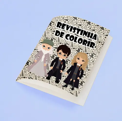 Revistinha para Colorir Tema Harry Potter