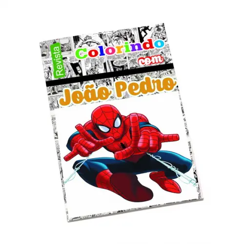 Revistinha para Colorir Tema Homem Aranha