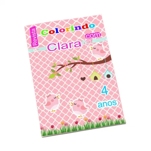 Revistinha para Colorir Tema Jardim