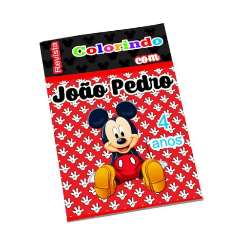 Revistinha para Colorir Tema Mickey